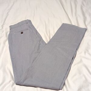Brooks Brothers fleece white/blue stripe Men's pants.